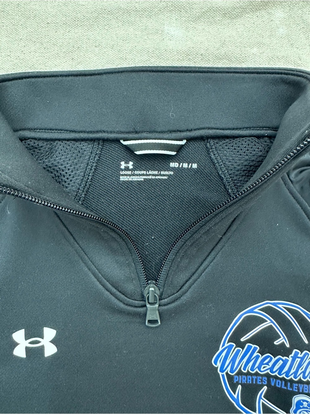 Under Armour Black Quarter-Zip Pullover Jacket - Women’s Size Medium - Picture 2 of 10